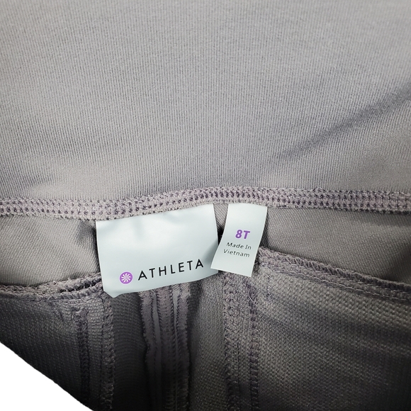 Athleta Joggers Gray Skinny Pull On Highline Hybrid Summiter Stretch Size 8T - Picture 10 of 15